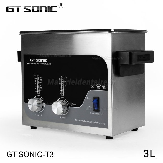 GT SONIC Série T Nettoyeur à ultrasons numérique 2-27L 100-500W avec fonction de chauffage